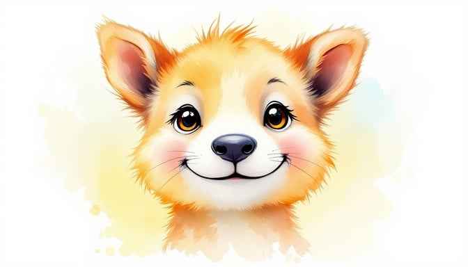 Smiling Fox Portrait