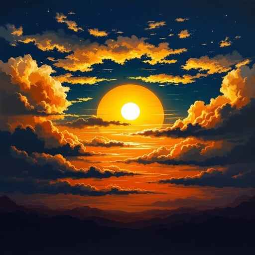 Majestic Golden Sunset Majestic Golden Sunset