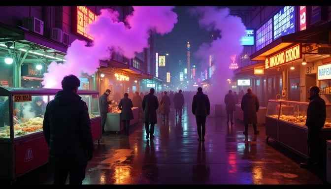 Neon Purple Street Neon Purple Street