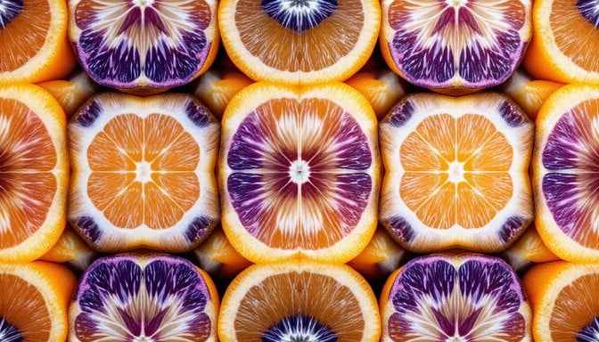Citrus Purple Symmetry Citrus Purple Symmetry