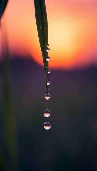 Sunset Prism Droplets