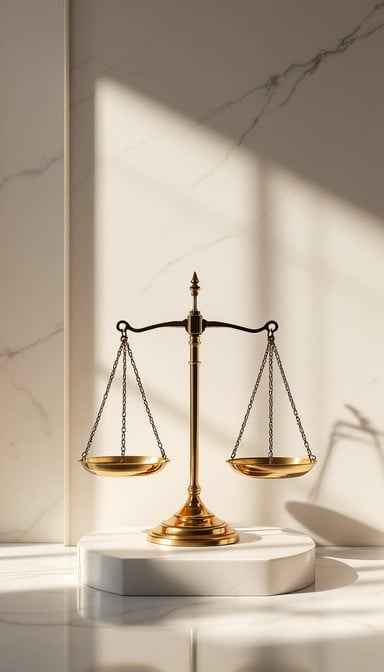 Justice Stands Balanced