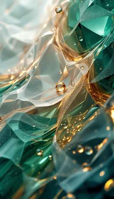 Crystalline Emerald Prisms