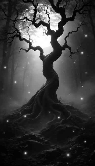 Moonlit Ancient Tree