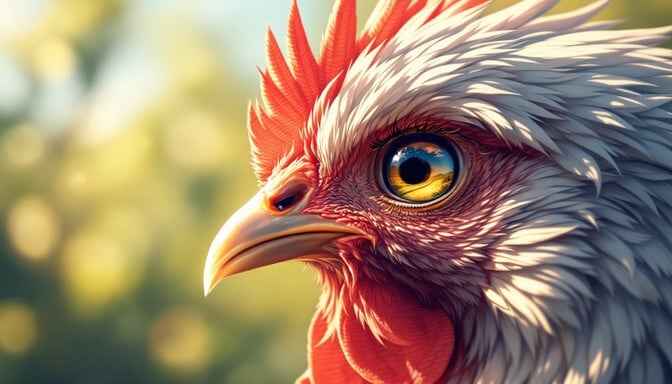 Majestic Rooster Portrait Majestic Rooster Portrait