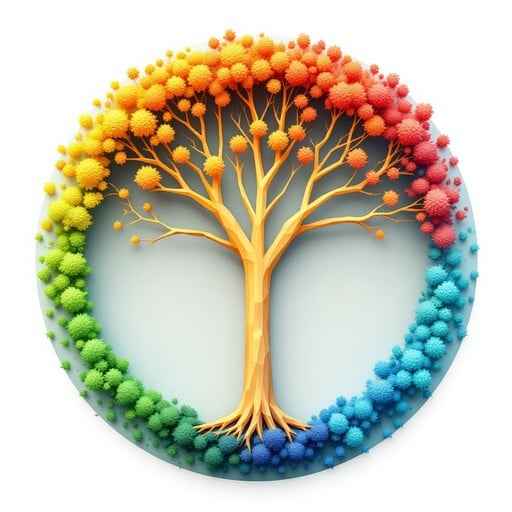 Rainbow Tree Circle