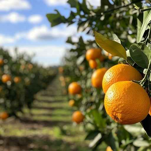 Ripe orange trio