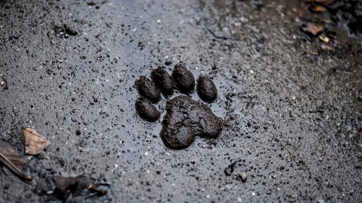 Animal paw imprint Animal paw imprint