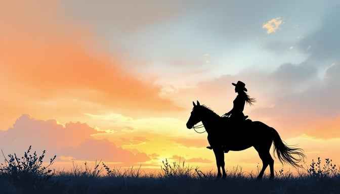 Dusk Rider Silhouette Dusk Rider Silhouette