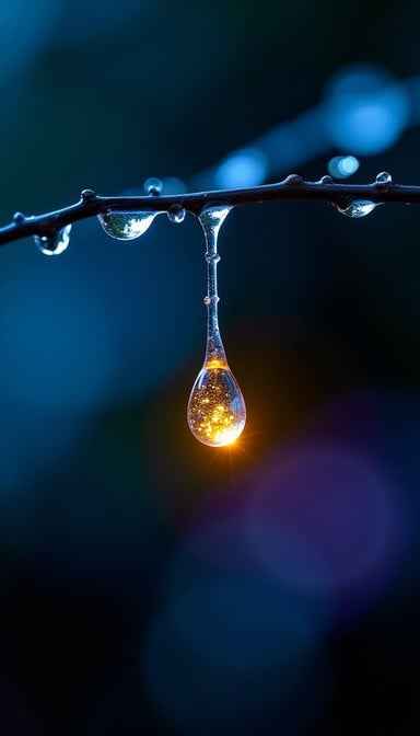 Glowing Dewdrop Pendant