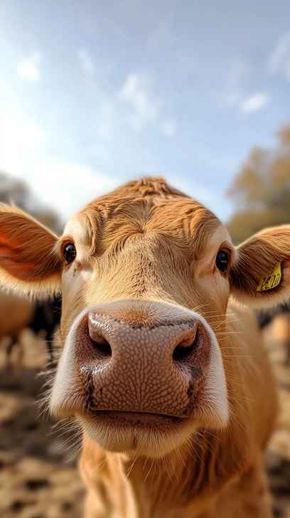 Curious Cow Closeup