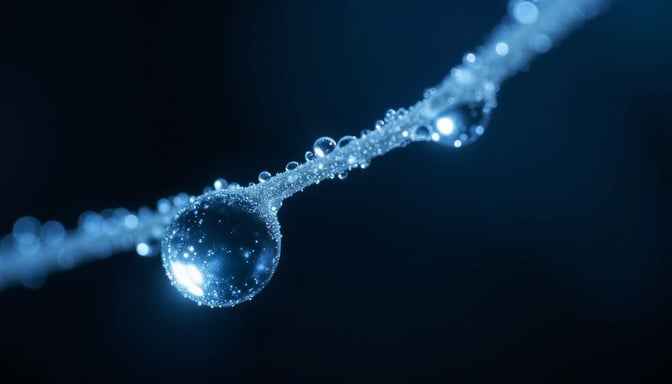 Illuminated Dew Droplet Illuminated Dew Droplet