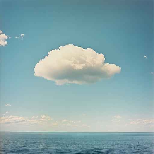 Cloud over ocean