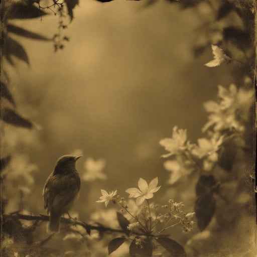 Vintage Bird Portrait