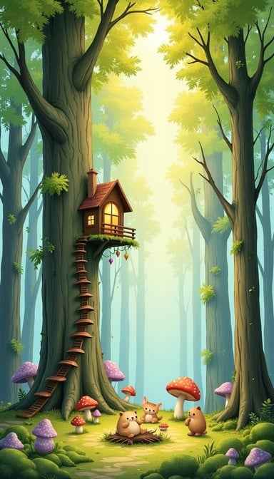 Enchanted Mushroom Treehouse Enchanted Mushroom Treehouse