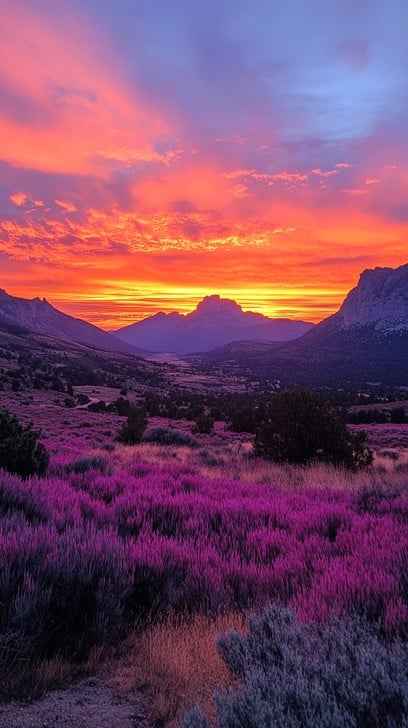 Vivid Sunset Panorama