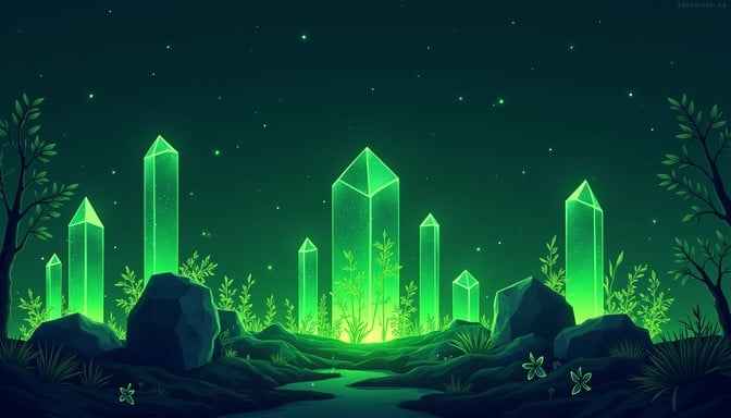 Luminous Crystal Garden Luminous Crystal Garden