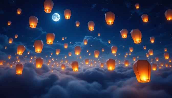 Lanterns Into Heaven