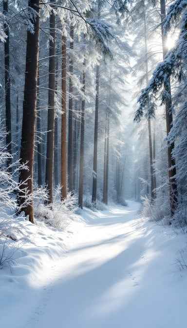 Serene Winter Path