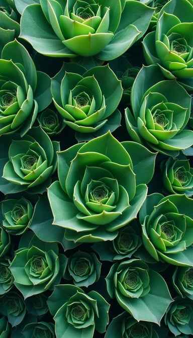 Succulent Fibonacci Spirals