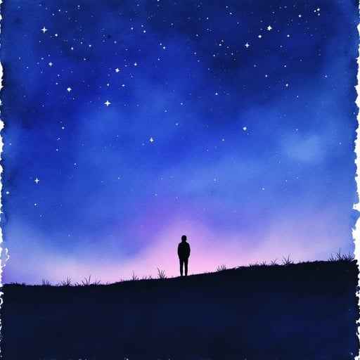 Stargazer At Night