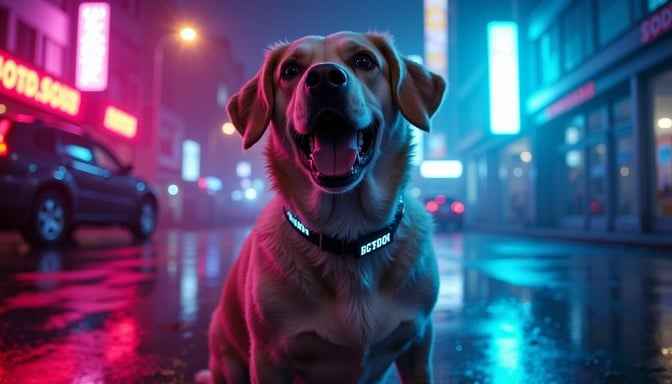 Neon Urban Dog