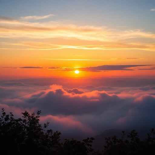 Sunset Above Clouds