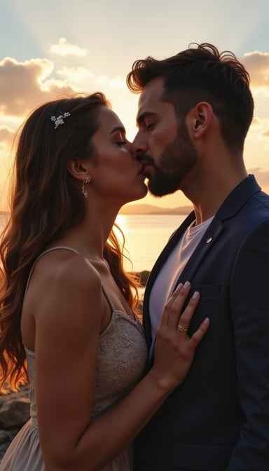 Sunset Lovers Kiss Sunset Lovers Kiss