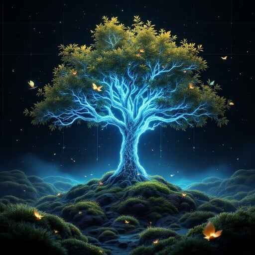 Luminous Sacred Tree