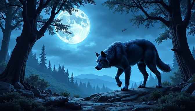 Blue Werewolf Emerges Blue Werewolf Emerges