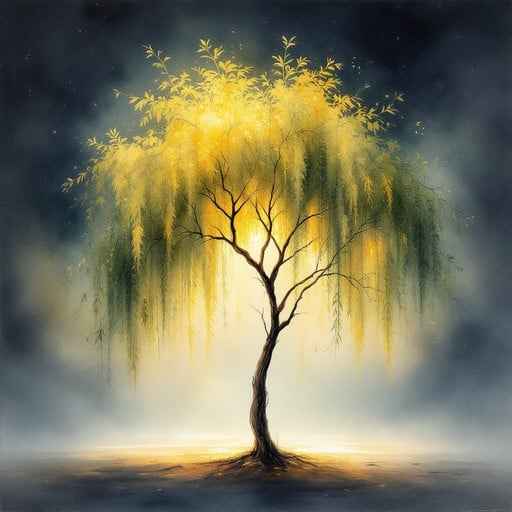 Glowing Willow Tree