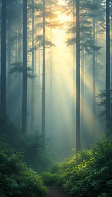 Misty Forest Light