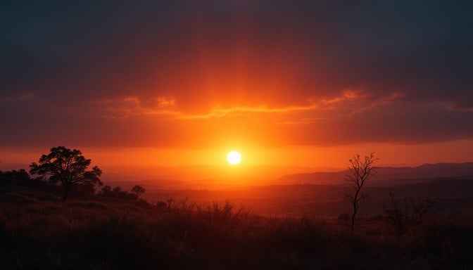 Majestic Mountain Sunset