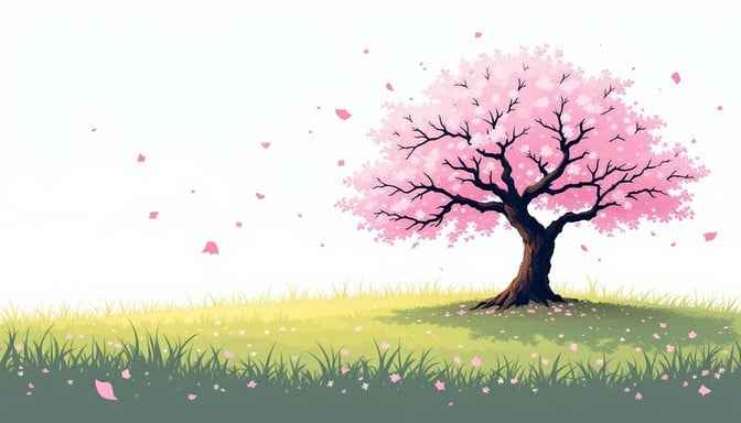 Pixel Cherry Blossom Pixel Cherry Blossom