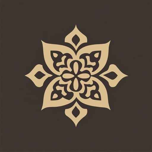 Golden floral design Golden floral design