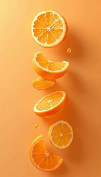 Spiraling Orange Slices