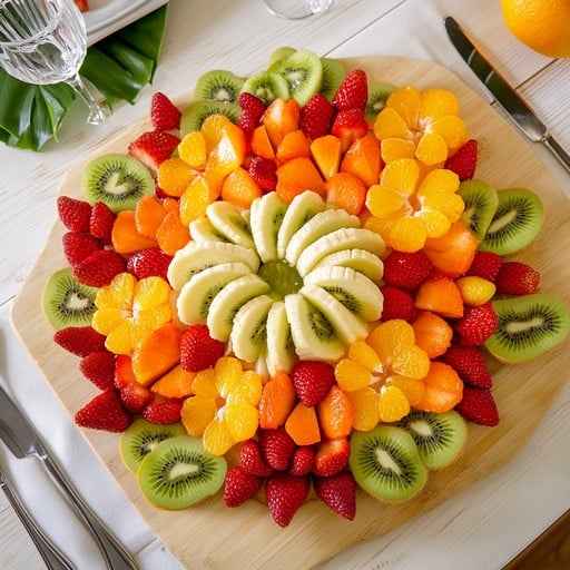Colorful fruit platter