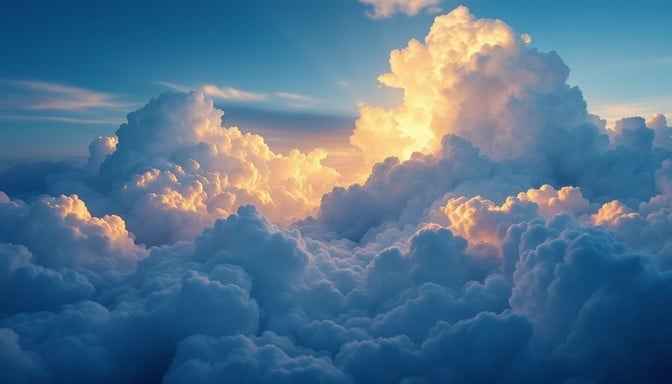 Majestic Golden Clouds