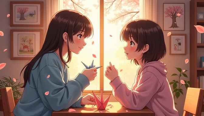 Origami together moment Origami together moment