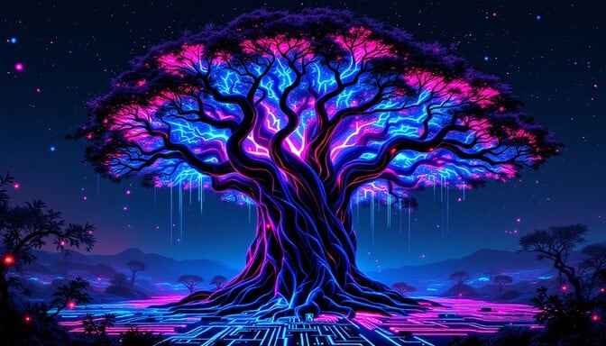 Digital Tree Glows