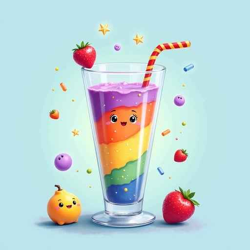 Rainbow Fruit Smoothie Rainbow Fruit Smoothie