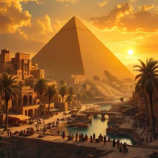 Ancient Egypt Sunset Ancient Egypt Sunset