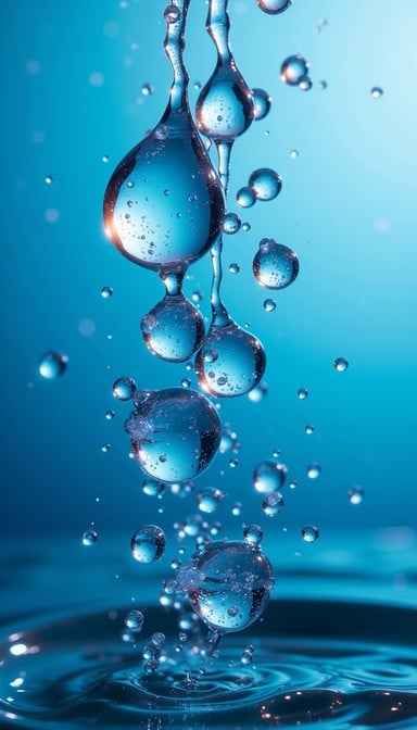 Azure Droplet Dance