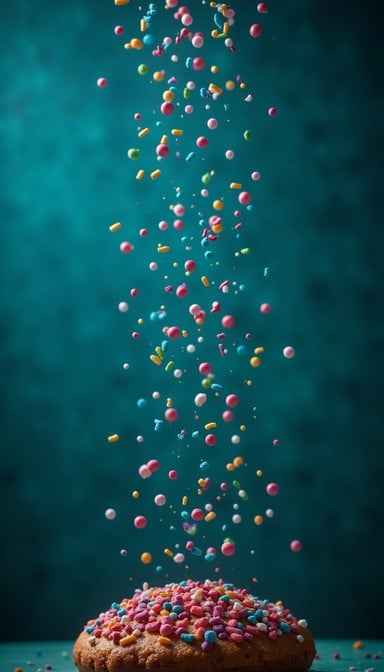 Cascading Sweet Confetti