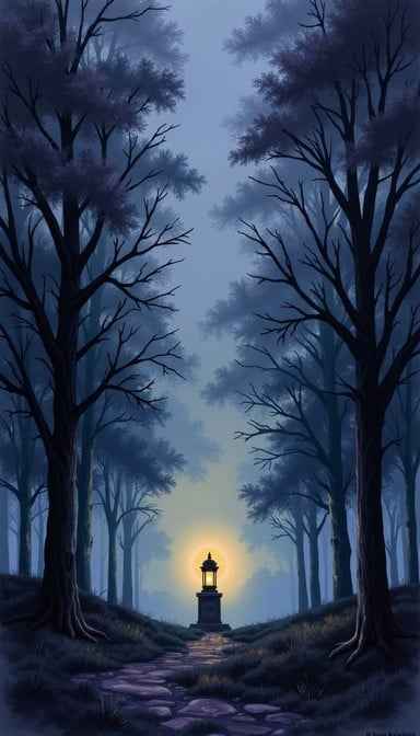 Illuminated Forest Path Illuminated Forest Path