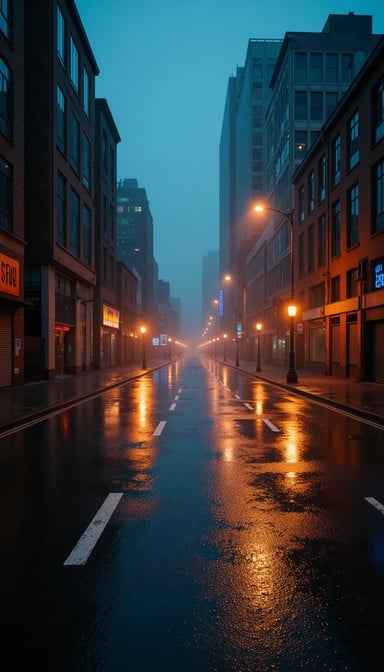 Rainy Urban Night
