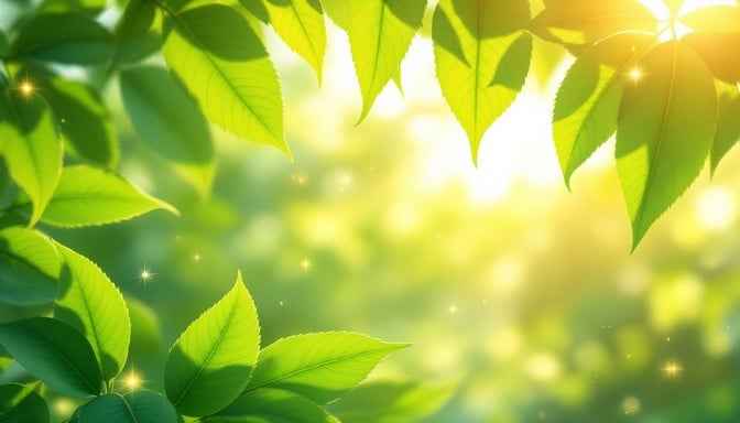 Sunlit Magical Leaves Sunlit Magical Leaves