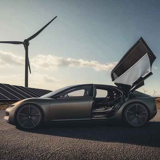 Futuristic Electric Car