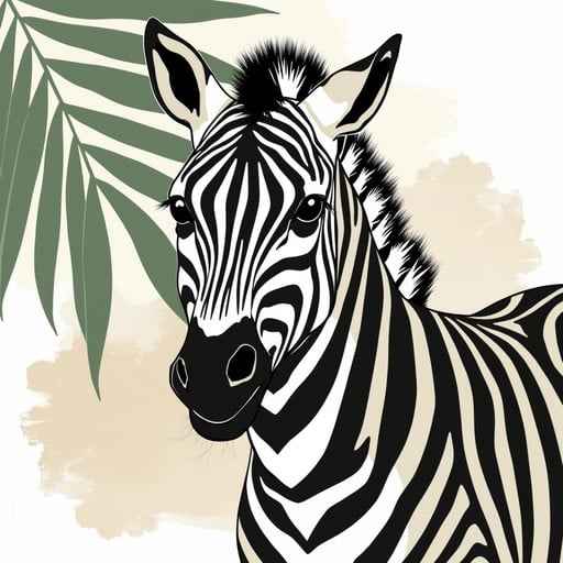 Elegant Zebra Portrait Elegant Zebra Portrait