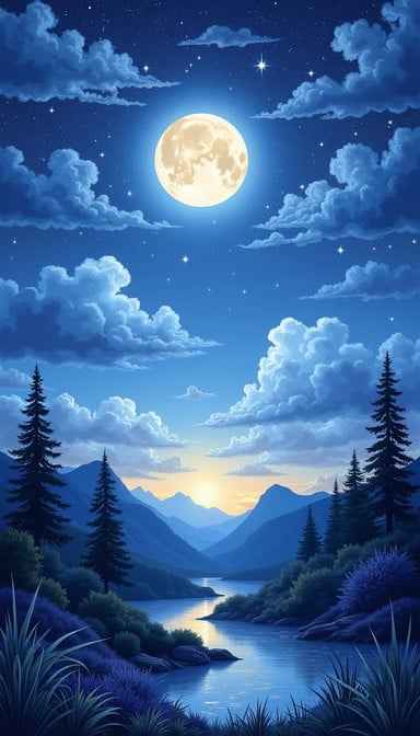 Moonlit Mountain Magic